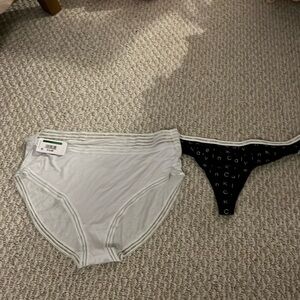 Two pairs of Calvin Klein one brief & thong